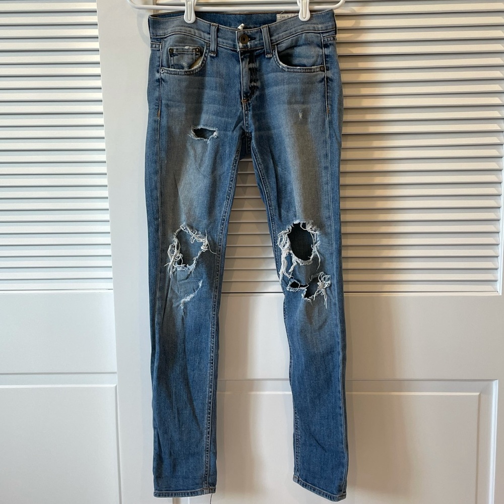Rag & Bone Dre Low Rise Boyfriend Jeans - Size 24
